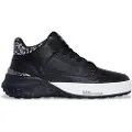 SKECHERS for man. 251180 Snoop Dogg Sizzle Buckets OG Leather Sneakers black (44), Flat, Laces, Casual