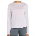 New Balance for woman. WT41256 Athletics Long Sleeve T-Shirt lilac (M), White, Casual, Sport, Multisport, Polyester