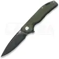 Bestech Bison G10 foldekniv, green/black