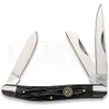 Roper Knives Stockman Jigged Black Bone