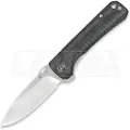 QSP Knife Hawk Linerlock Black Micarta foldekniv