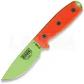 ESEE Model 3, venom green, orange G10, black plastic sheath