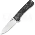 QSP Knife Hawk foldekniv, shredded carbon fiber