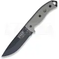 ESEE Model 5, black/OD green, black kydex sheath