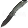 CMB Made Knives Blaze foldekniv, green micarta