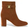 Ralph Lauren for woman. 802967827002 Kelie brown leather ankle boots (35), 5 to 8 cm, Zip, Casual
