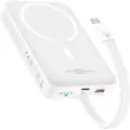 Baseus Mini 10000mAh 30W magnetisk powerbank (hvit) Bayern Edition