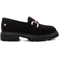 Carmela for woman. 16195201-NEGRO Leather loafers 161952 black (36), Flat, None, Casual
