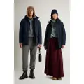 Woolrich unisex. CFWOOU2092MRUT5182 Arctic Cloud Parka with navy hood (S), Casual, Polyester