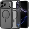 Tech-Protect iPhone 17 Pro MagEdge-deksel - MagSafe-kompatibel - matt svart / Gunmetal