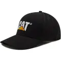 CAT Hat with a peak , black