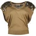 Scotch & Soda Embellished V-hals Genser