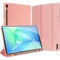 DUX Samsung Galaxy Tab S10 FE+ Domo Tri-Fold Smart Folio-etui - Rosa
