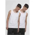 Urban Classics Jersey Loose 2-Pack Singlet hvit