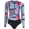 iON Dame Langermet Rashguard Med Halv Glidelås