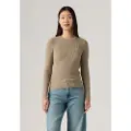 Levi's for woman. A0719-0037 Rib taupe jumper (S), Casual, Cotton, Long sleeve