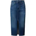 Pepe Jeans Midi Denim Høy Midje Midi-skjørt