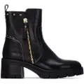 Carmela for woman. 16257202-NEGRO Leather ankle boots 162572 black (40), 1 to 3 cm, Zip, Casual