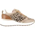 Carmela for woman. 16265301-BEIGE Brown leather trainers 162653 (39), 3 to 5 cm, Laces, Casual