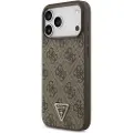 GUESS Leather 4g Triangle Strass Magsafe Iphone 17 Pro Max Telefondeksel