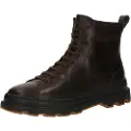 Camper for man. K300533-002 Brutus dark brown leather ankle boots (44), Flat, Zip, Casual