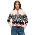Superdry Intarsia Genser Med Halv Glidelås