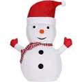 Wellhome Snømann Med 30 Led-lys For Utendørs Bruk Med Tidsur 68 Cm