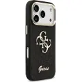 GUESS Fixed Glitter Big 4g Metal Frame Iphone 17 Pro Telefondeksel