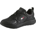 Tommy Hilfiger for man. EM0EM01621 Trainers Runner black (43), Flat, Laces, Casual
