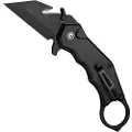 CIVIVI Amaroq foldekniv, Black Aluminum, Black Stonewash