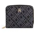 Tommy Hilfiger for woman. AW0AW17957 Icon Med wallet black (OSFA), Casual, Recycled Polister, Sustainable