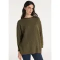 LOIS Jeans for woman. 453212845 Carlota Taym green jumper (S), Casual, Acrylic