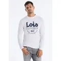 LOIS Jeans for man. 158323468 Bayley T-shirt white (S), Casual, Cotton, Long sleeve