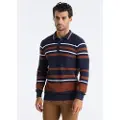 LOIS Jeans for man. 133133482 Charles navy jumper (L), Casual, Cotton