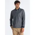 Bendorff for man. 831285623 Contrast navy polo shirt (L), Casual, Cotton, Long sleeve