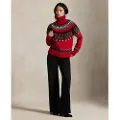 Ralph Lauren for woman. 211978318001 Fair Isle wool blend jumper (XS), Red, Casual