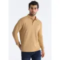 LOIS Jeans for man. 130333830 Polo Water brown (3XL), Casual, Cotton, Long sleeve