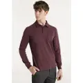 Bendorff for man. 830855428 Peach maroon polo shirt (M), Casual, Cotton, Long sleeve