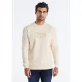 LOIS Jeans for man. 166213495 Simon beige sweatshirt (XXL), Casual, Cotton