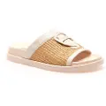 Blauer for woman. S5GLADE03 Glade03 beige sandals (39), Flat, None, Casual