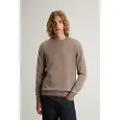 Woolrich for man. CFWOKN0278MRUF0469 Brown wool crew neck jumper (XL), Casual