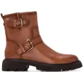 Carmela for woman. 16259102-CAMEL Leather Ankle Boots 162591 brown (39), Flat, 1 to 3 cm, Zip, Casual