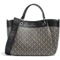 Armani Exchange for woman. XW000393AF17145M6029 Brown monogram shopper bag (OSFA), Casual, Polyester