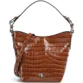 Ralph Lauren for woman. 431980189002 Brown Embossed leather bag (OSFA), Casual