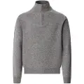 Hackett London for man. HM7000078 Grey Hzip Wool Pullover (M), Casual