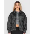 Rusty Back Street Faux Leather Jakke svart