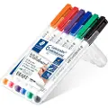 Staedtler Whiteboardmarker Staedtler Lumocolor rund 1.0 mm med 6 stk. ass. farver
