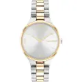 Calvin Klein for woman. 25200132 Analogue Fashion Watch white (OSFA), Casual, Bracelet, Stainless steel