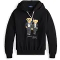 Ralph Lauren for woman. 211A87106001 Fleece sweatshirt with black Polo Bear (XS), Casual, Cotton