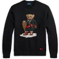 Ralph Lauren for man. 710982140001 Pullover with black Polo Bear (L), Casual, Cotton